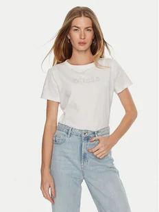 Guess T-Shirt V3BI11 J1314 Biały Regular Fit - Koszulki i topy damskie - miniaturka - grafika 1