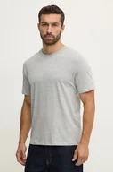 Koszulki męskie - Pepe Jeans t-shirt bawełniany Connor męski kolor szary gładki PM509206 - miniaturka - grafika 1