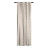 Zasłony - Zasłona z taśmą tunel DOHA 140 x 260 cm, kolor beżowy - miniaturka - grafika 1