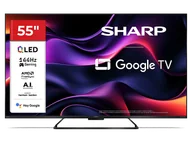Telewizory - SHARP 55HR8465E 55" 4K 144Hz Google TV - miniaturka - grafika 1