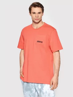 Koszulki sportowe męskie - T-Shirt Adventure C-Butterfly Pocket HF4796 Różowy Relaxed Fit - adidas Originals - grafika 1