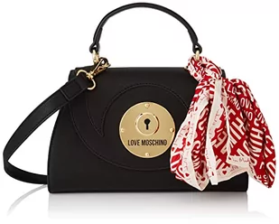 Love Moschino Damska torba na ramię Borsa Pu Nero, czarna, 15 x 25 x 8 - Torebki damskie - miniaturka - grafika 1