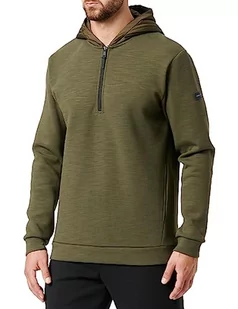 Hackett London Męska bluza z kapturem HS Hybrid HDY HZ, brązowa (khaki, XS, Brązowy (khaki), XS - Bluzy męskie - miniaturka - grafika 1