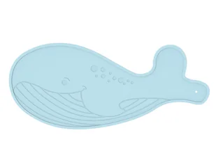 B-Antypoślizgowa mata do wanny wieloryb blue - Wanienki dla dzieci - miniaturka - grafika 1