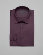 Koszule męskie - koszula simeria 00377 długi rękaw fiolet slim fit - miniaturka - grafika 1