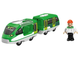 Playtive Elektryczna lokomotywa (Pociąg pasażerski z wagonem) - Samochody i pojazdy dla dzieci - miniaturka - grafika 1