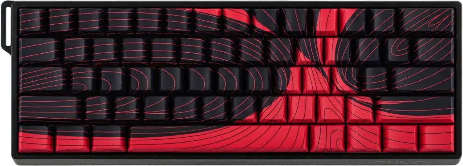 Aula AULA klawiatura gasket WIN60 HE MAX Black+Red WingChun magnetic switch RGB AUW60MAX-BR-WC