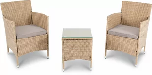 Zestaw mebli ogrodowych Siena - Beżowy/Jasnoszary - Meble ogrodowe - miniaturka - grafika 1