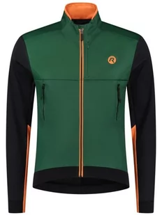 Męska Kurtka Rowerowa Rogelli Cadence | Green/Black/Orange - Rozmiar Xxl - Kurtki męskie - miniaturka - grafika 1