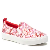 Trampki damskie - Tenisówki Skechers Poppy 155503/WRPK Czerwony - miniaturka - grafika 1