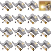 Zawiasy, okucia i inne akcesoria - 15 uniwersalnych lampek LED z czujnikiem do zawiasów szafek kuchennych (ciepła biel) - miniaturka - grafika 1