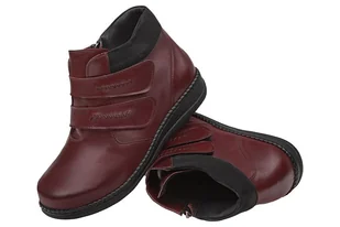Botki AXEL Comfort 4379 Rubin H na 2-rzepy na Haluksy Kosela Medic 9379 - Botki damskie - miniaturka - grafika 4