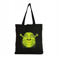 Torby i wózki na zakupy - Eko Torba Bawełniana na ramię Zakupy Shopper Torebka Shrek Twarz Mem - miniaturka - grafika 1