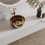 Umywalki - Umywalka łazienkowa KANELLE – kolor miedziany - miniaturka - grafika 1