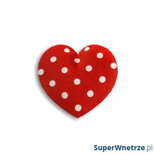 Poduszka termiczna Serce Leschi mała polka dot red kod: L36847 + Sprawdź na SuperWnetrze.pl - Poduszki, koce i materace lecznicze - miniaturka - grafika 1