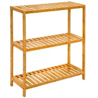 Szafki na buty - Bambusowa półka na buty - 69x60x26cm drewniana półka do łazienki kuchni przedpokoju szafka na buty - miniaturka - grafika 1