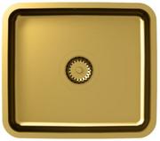 Zlewozmywaki - QUADRON Zlewozmywak stalowy złoty NICOLAS SteelQ Nano KS1U-4036-PVDG1-DB-12SR3-P1A-PG1 - miniaturka - grafika 1