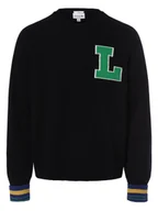 Swetry męskie - Lacoste Sweter męski Mężczyźni niebieski|wielokolorowy jednolity, XL - miniaturka - grafika 1