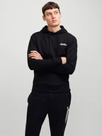 Bluzy męskie - Jack & Jones Bluza w kolorze czarnym - miniaturka - grafika 1