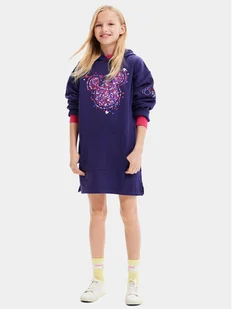 Desigual Sukienka codzienna 23WGVK07 Niebieski Regular Fit - Sukienki i spódniczki dla dziewczynek - miniaturka - grafika 1