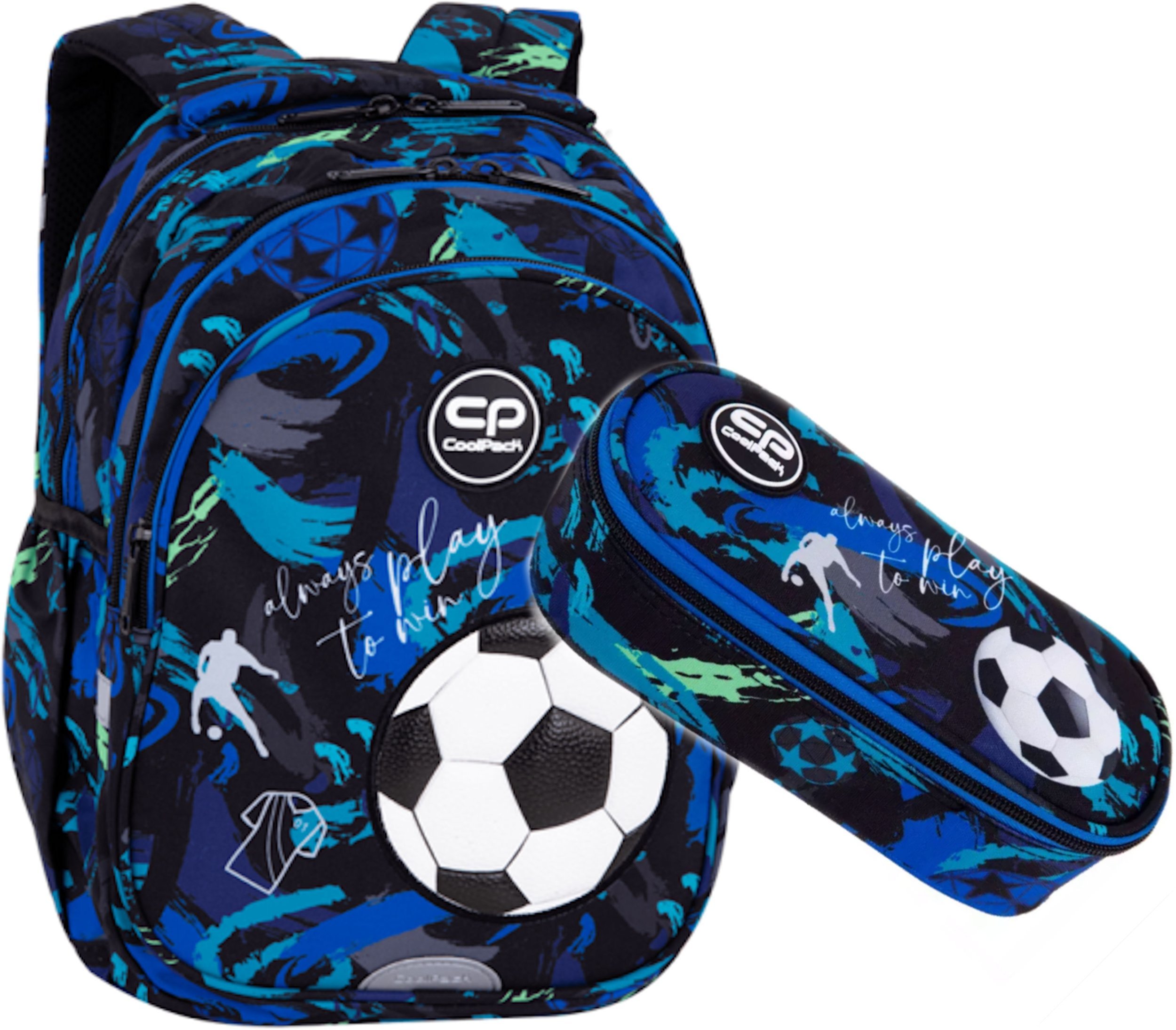 Paso Coolpack plecak szkolny football navy 2w1 piŁka noŻna g