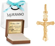 Dewocjonalia - Złoty krzyżyk 585 PREZENT GRAWER PUDEŁKO - miniaturka - grafika 1