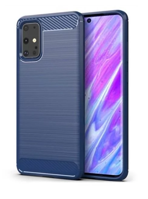 Samsung Carbon Case elastyczne etui pokrowiec Galaxy S20 Ultra niebieski
