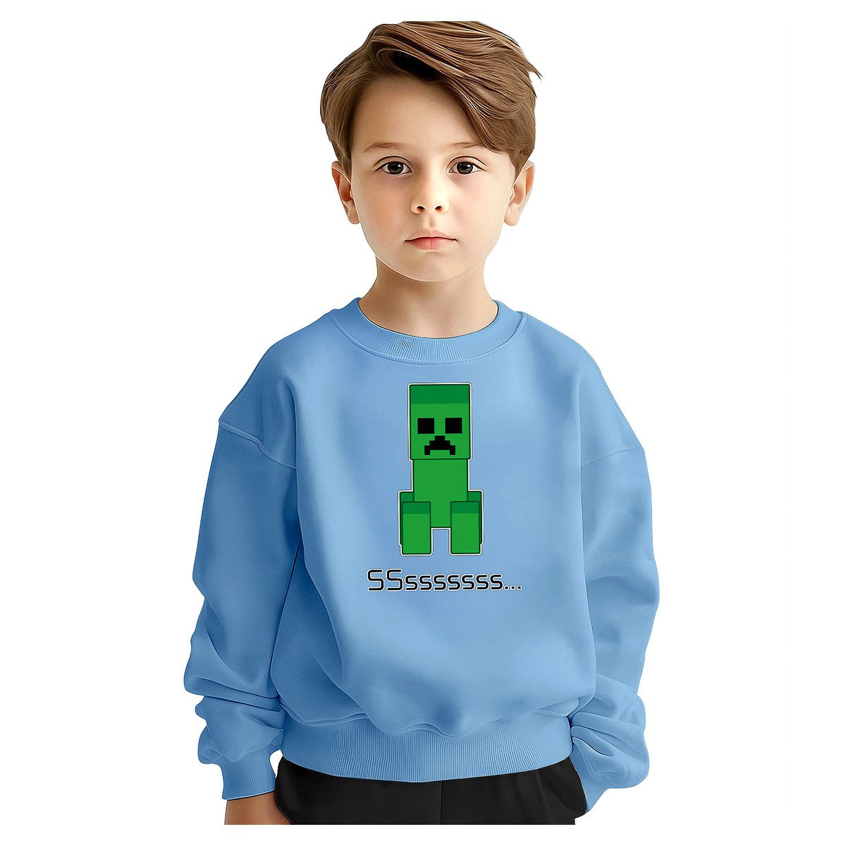 BLUZA DZIECIĘCA MŁODZIEŻOWA MINECRAFT 122-128 WZORY PREZENT JAKOŚĆ
