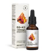 Witaminy i minerały - Aura Herbals Witamina D3 (2000 IU) + K2mk7 + Omega-3 krople (30ml) D3K2OMEGA - miniaturka - grafika 1