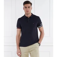 Koszule męskie - Tommy Hilfiger Polo FLAG CUFF SLIM POLO | Slim Fit - miniaturka - grafika 1