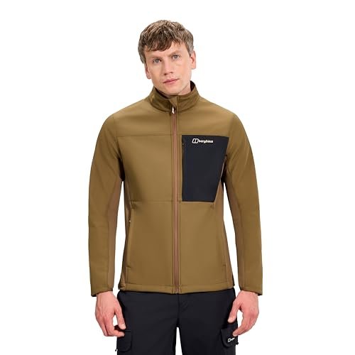 Berghaus Męska kurtka softshel Ghlas 3.0, Bark/Jet Black, S