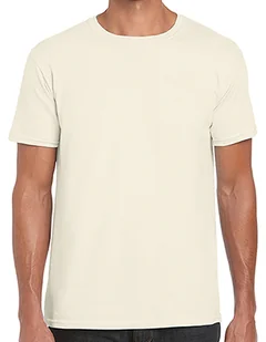 Gildan Koszulka męska Softstyle® T- Shirt 64000 Beige Natural XXL - Koszulki męskie - miniaturka - grafika 1