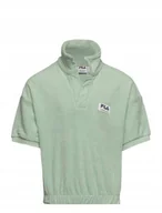 Bluzki damskie - Fila Bluzka Dla Dziewczynki Zielona Tkanina Ręcznikowa 170/176 Kyb - miniaturka - grafika 1