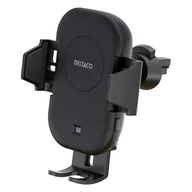 Ładowarki do telefonów - Deltaco QI-C1001 ładowarka do urządzeń przenośnych Smartfon Czarny Zapalniczka Bezprzewodowe ładowanie Szybkie ładowanie Automatyczna - miniaturka - grafika 1
