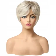 Ozdoby do włosów - Peruka Krótka Blond Naturalny Efekt Peruki Damskie - miniaturka - grafika 1
