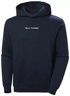 Bluzy męskie - Helly Hansen Męska bluza z kapturem z grafiką, granatowa, XL - miniaturka - grafika 1