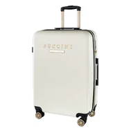 Walizki - Średnia walizka PUCCINI LOS ANGELES ABS017B 0 Biała - miniaturka - grafika 1