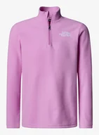 Bluzy sportowe męskie - Bluza dziewczęca The North Face Glacier 1/4 Zip Pullover​ - dragonfruit - miniaturka - grafika 1