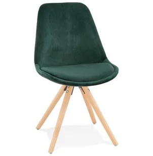 Kokoon Design Krzesło Design Jones zielone nogi naturalne CH03350GENA - Krzesła - miniaturka - grafika 1