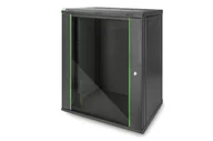 Tuning komputera - akcesoria - Digitus Szafa sieciowa wisząca DYNAmic 19" 16U rack 600x450, drzwi szyba, czarny, niedzielona, złożona, 60kg - miniaturka - grafika 1