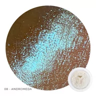 Cienie do powiek - Many Beauty Many Beauty - Błyszczący pigment kosmetyczny - Galaxy - 2 ml - S-08 ANDROMEDA - miniaturka - grafika 1