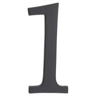 Akcesoria do drzwi - Cyfra aluminiowa "1" 190 mm grafit - miniaturka - grafika 1