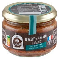 Pasztet i przetwory mięsne - Carrefour Original Terrina Pasztet w stylu francuskim z kaczki z dodatkiem pieprzu zielonego 180 g - miniaturka - grafika 1