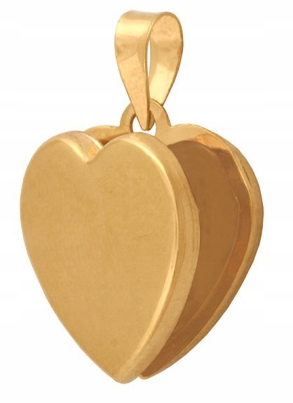 ZŁOTA Zawieszka Serce 585 1.67 g Puzderko Prezent Grawer