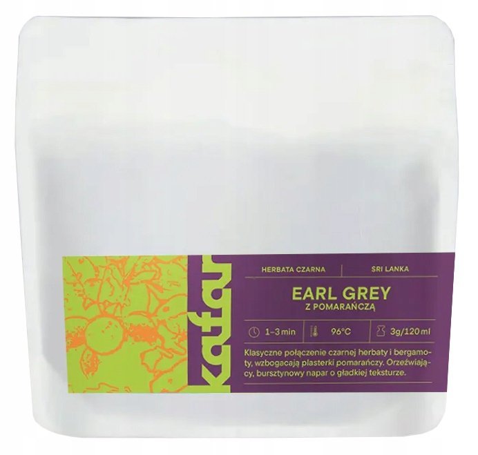 HERBATA CZARNA EARL GREY Z POMARAŃCZĄ KAFAR 200G DOSKONAŁY SMAK I AROMAT