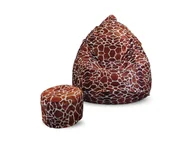 Pufy i podnóżki - Pufa sako XXXXL worek + gratis żyrafa - miniaturka - grafika 1