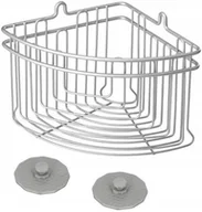 Półki łazienkowe - Metaltex Regał narożny Regał wysokiej Easy Fix Artic 402710141 - miniaturka - grafika 1
