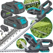 Nożyce do żywopłotu - OSTRE Nożyce do żywopłotu AKUMULATOROWE do przycinania krzewów MOCNE 50cm - miniaturka - grafika 1