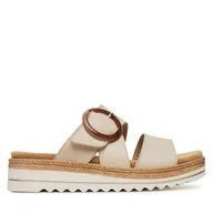 Klapki i japonki damskie - Klapki Remonte D0Q51-80 Beżowy - miniaturka - grafika 1