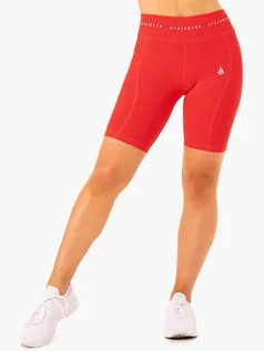Spodnie sportowe damskie - Ryderwear Damskie spodenki kolarskie z wysokim stanem Reflex Red L - grafika 1